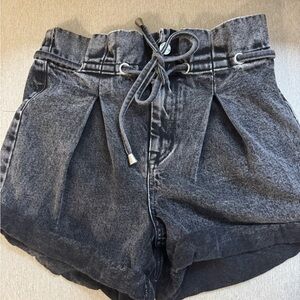 Blank NYC Gray High Waist Denim Shorts